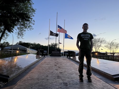 His hometown didn't have a veterans memorial, so this teen built one himself