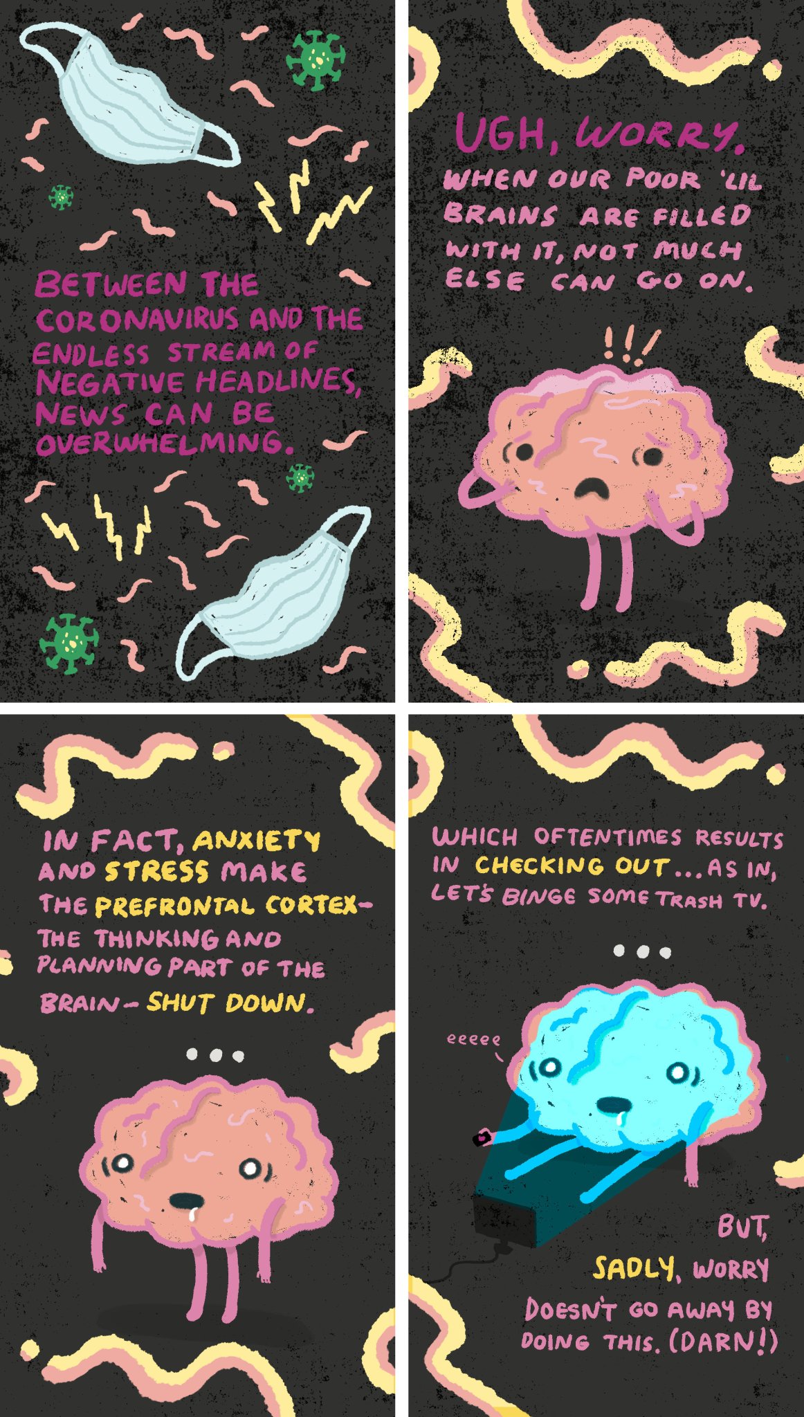 COMIC: When the bad news is endless, here's how to cope with your anxiety