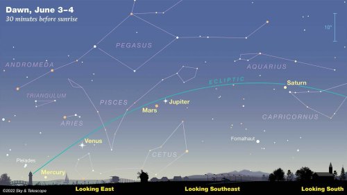 Grab your binoculars: 5 planets are lined up nicely for you to see at dawn this month