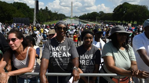Thousands march to mark the 60th anniversary of MLK's 'I Have a Dream' speech