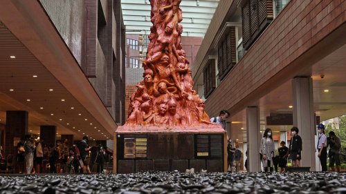 A Hong Kong university orders the removal of a memorial to the Tiananmen massacre