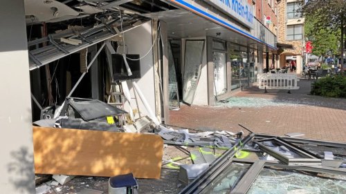Geldautomat in Oberhausen gesprengt: Wachmann im Glück