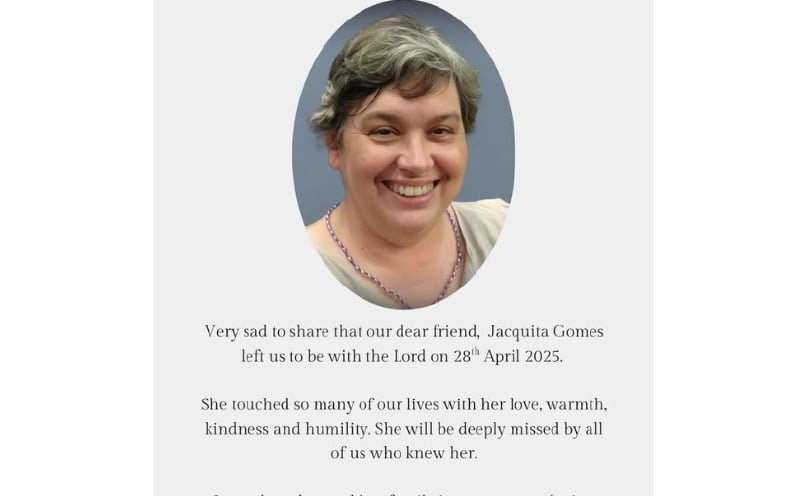 Jacquita Gonzales, widow of MH370 supervisor, dies