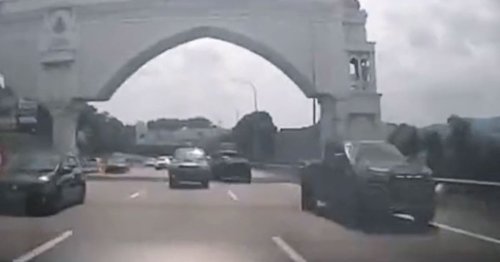 Police probe claim pickup truck was racing before sideswiping motorcycle
