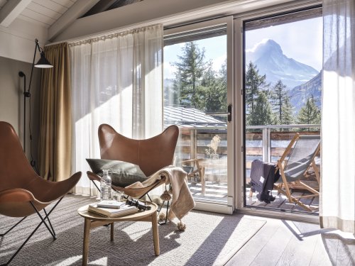 This Mountain Resort in Zermatt Brings Stunning Design Flair to the Swiss Alps