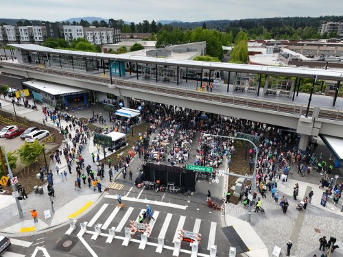 These are our favorite photos from the grand opening of the Downtown Redmond Link extension - NPI's Cascadia Advocate