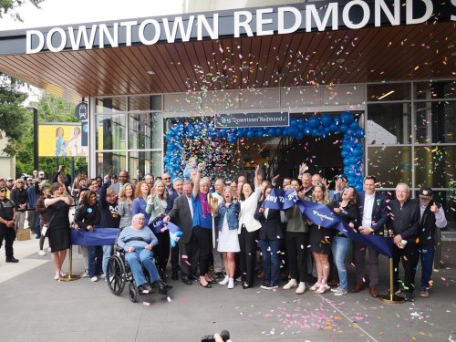 Redmond welcomes the new terminus of the 2 Line with a morning ribbon-cutting ceremony at Downtown Redmond Station - NPI's Cascadia Advocate