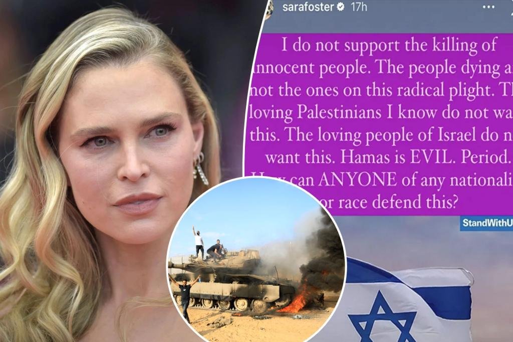 Sara Foster blasts those not supporting Israel amid Hamas war: ‘You are not human’