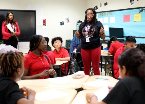 Students being placed into advanced math classes based off standardized test scores, not grades