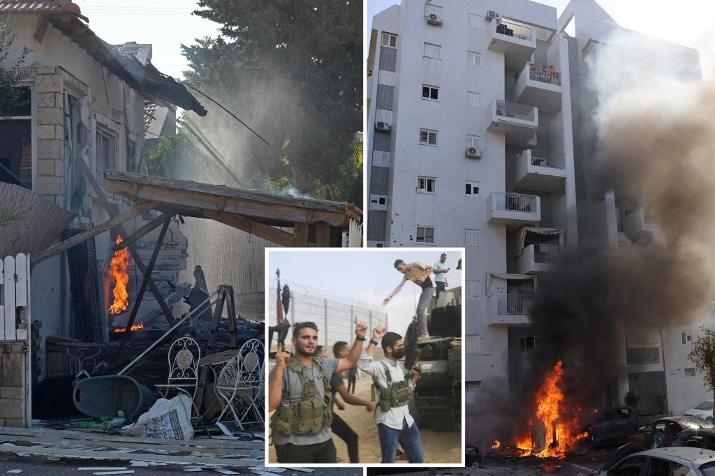 ‘We are being slaughtered’: Israelis cry for help as Hamas militants break into homes