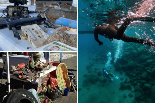 Divers pull 25,000 pounds of trash and some oddities from Lake Tahoe