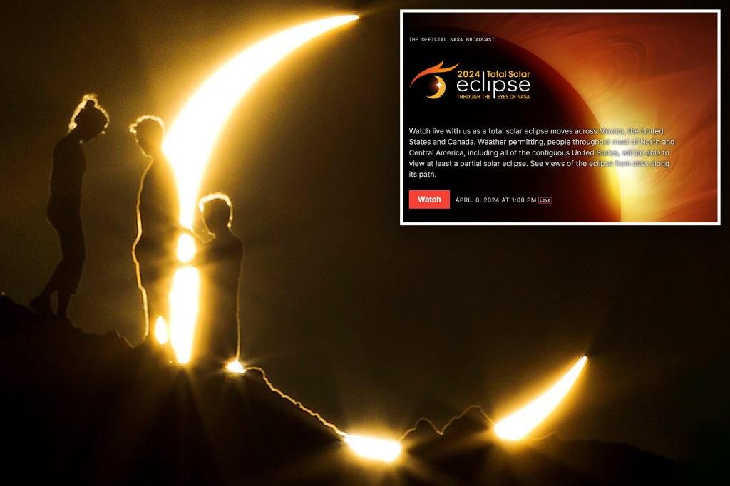 Not in the path of totality? You can still watch Monday’s total solar eclipse online
