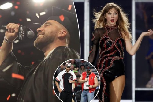Taylor Swift’s presence felt at Travis Kelce’s epic ‘New Heights’ live show