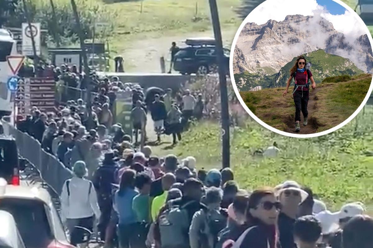 Dolomites in chaos as long lines of tourists clamor to snap selfies at popular historic site
