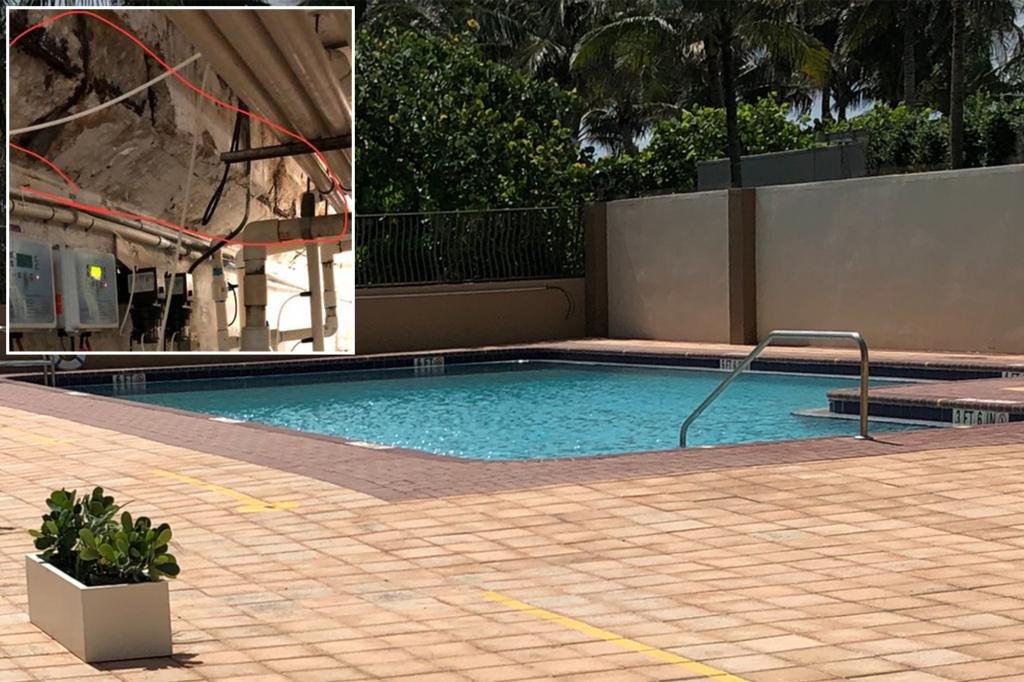 Pool contractor photographed damaged garage 36 hours before Florida condo fell