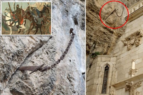 French ‘Excalibur’ sword vanishes after 1,300 years lodged in a rock 100-feet high