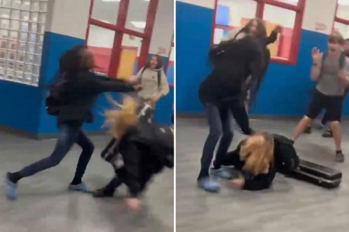 Middle school student repeatedly punches girl in brutal on-camera beatdown