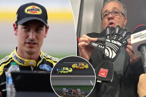 NASCAR caught Joey Logano wearing an amphibious-like glove in a cheating violation