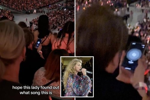Furious Taylor Swift fans erupt over footage of woman ‘Shazaming’ one of her biggest hits at concert