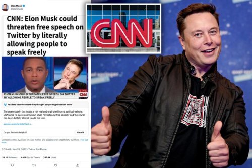 Elon Musk posts meme mocking CNN — violating his own Twitter rules