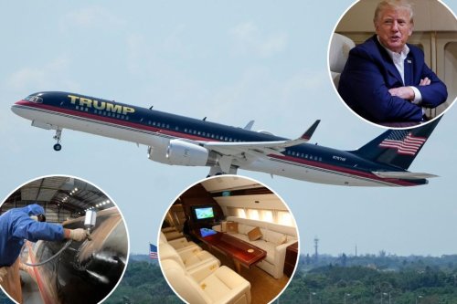 Donald Trump’s gold-plated Boeing 757 got a makeover before indictment ...