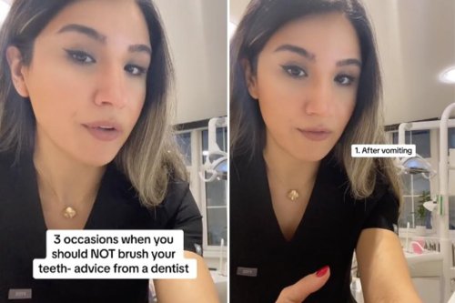 Dentist reveals the 3 times you should not brush your teeth