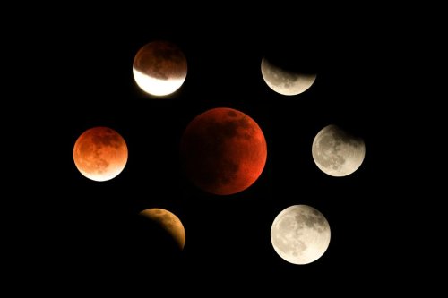 What is the blood moon prophecy and when did the first lunar eclipse in the tetrad happen?
