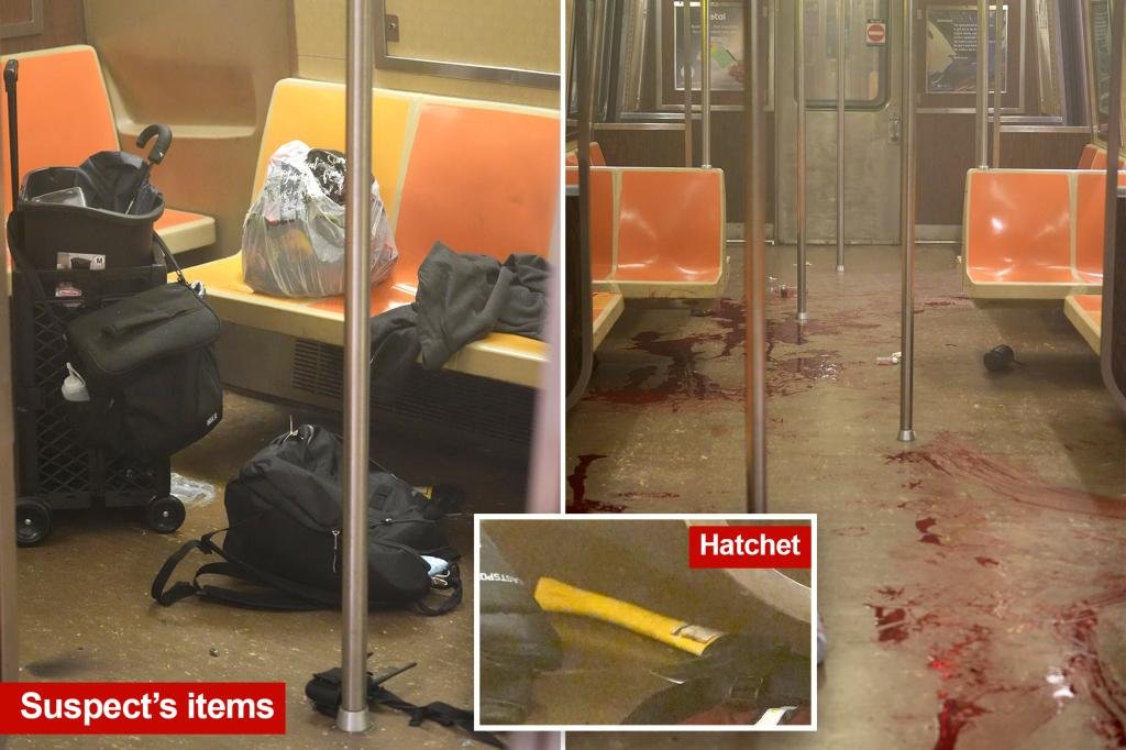 Blood, bullet holes, shell casings: the aftermath of Brooklyn subway rampage