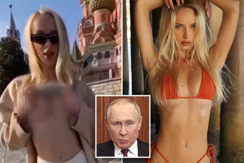 Russia launches manhunt for Ukrainian OnlyFans model who posed topless in front of Moscow church