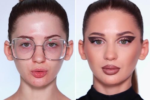 My catfish transformation makeup is so good it gives men trust issues