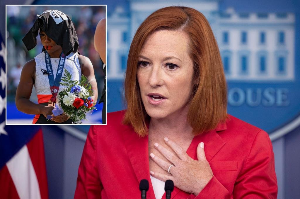 White House defends Gwen Berry, Olympian who turned back on US flag