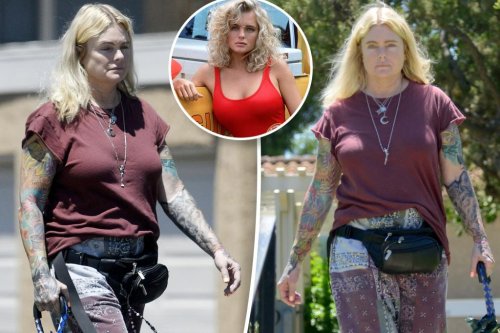 ‘Baywatch’ star Erika Eleniak looks unrecognizable in rare outing ...