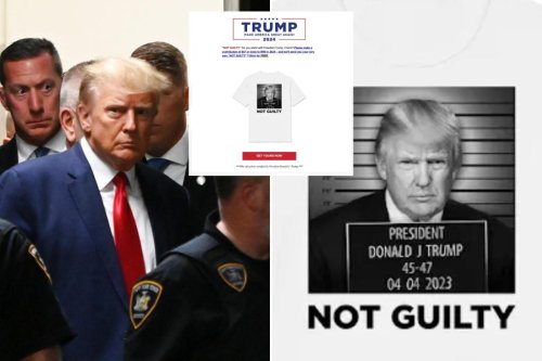 Trump 2024 Campaign Peddles ‘not Guilty’ T-shirts With ‘mugshot’ As Ex ...