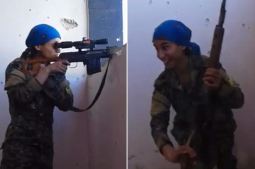 Sniper’s bizarre reaction after terrorist bullet barely misses her