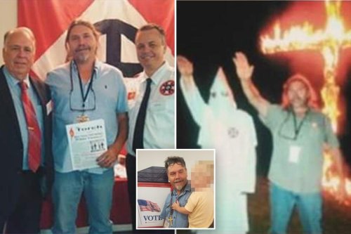 Missouri GOP boots gubernatorial candidate tied to KKK and pictured throwing Nazi salute in front of a burning cross