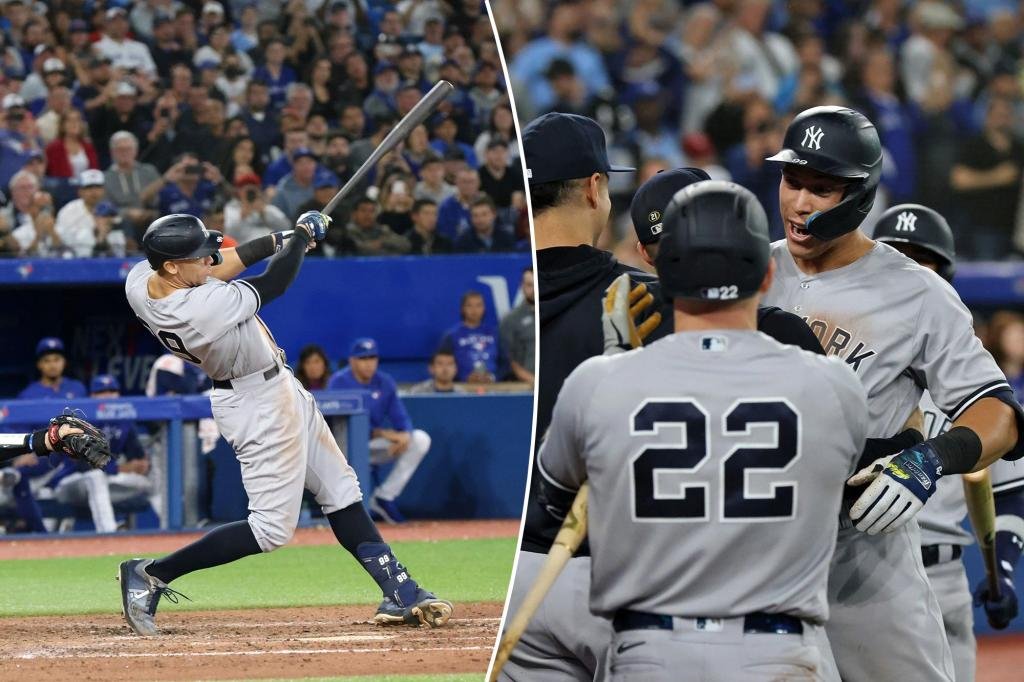 Aaron Judge’s record-tying 61st home run sparks Yankees win over Blue Jays