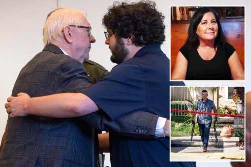 California judge Jeffrey Ferguson hugs son as he’s convicted of murdering his wife during argument
