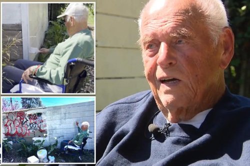 102-year-old California father in wheelchair ordered to scrub graffiti off his property or face $1.2K fine