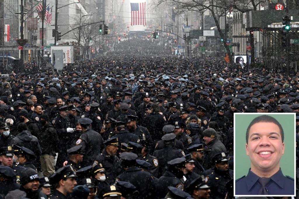Fallen NYPD cop Jason Rivera given hero’s farewell at St. Patrick’s Cathedral