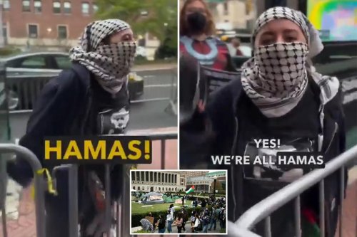 Shocking video captures moment protester near Columbia University yells, ‘We’re all Hamas,’ ‘Long live Hamas’