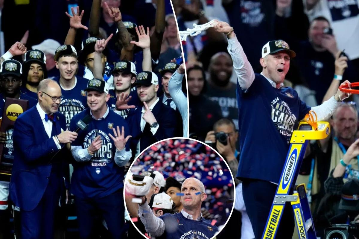Fans welcome UConn’s repeat champs back to the ‘Basketball Capital of the World’