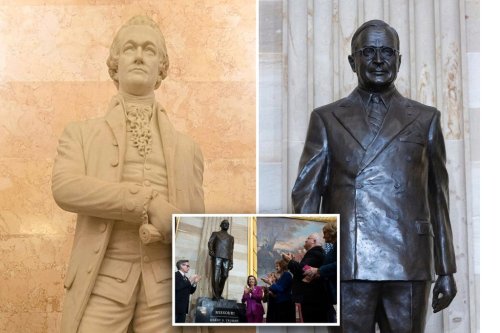 Post founder Alexander Hamilton’s statue booted from Capitol Rotunda