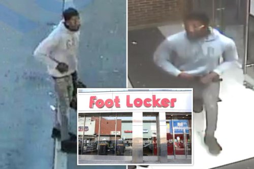 Brazen armed robber swipes loads of Nike items from NYC Foot Locker: ‘We couldn’t stop him’