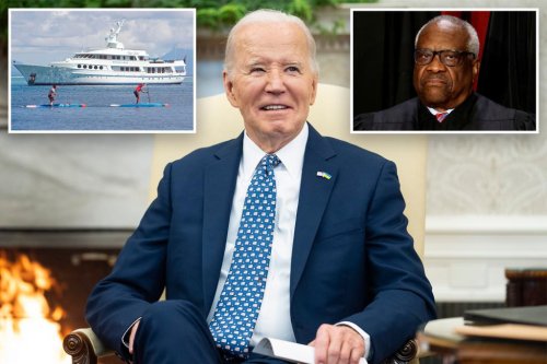 Biden mocks Clarence Thomas over undisclosed luxury trips, says Supreme Court justice ‘likes to spend a lot of time on yachts’