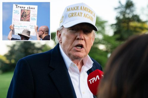 Trump blasts sinking poll numbers on eve of his 100th day in office: ‘They are sick’