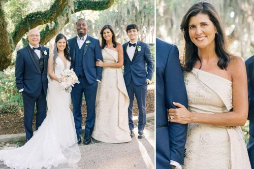 Nikki Haley faces backlash for wearing off-white dress to daughter’s ...