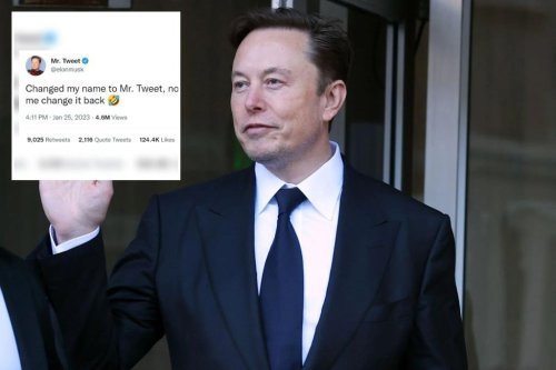 Elon Musk changes Twitter name to ‘Mr. Tweet’ and now can’t change it back