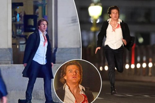 Bloody Tom Cruise sprints through London with wild hair in ‘Mission: Impossible 8’ set photos