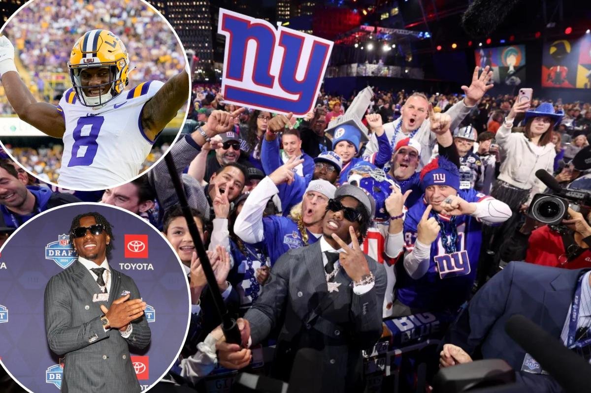 Giants take electric receiver Malik Nabers with No. 6 pick of 2024 NFL Draft