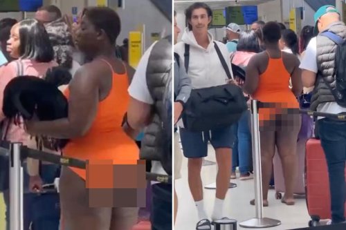 Seemingly half-naked woman strolls through Florida airport: ‘This ain’t right’